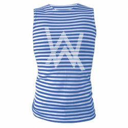 Майка-тельняшка Alan Walker logo stripes - PrintSalon