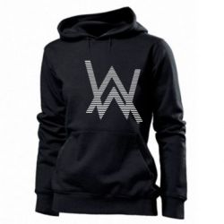 Женское худи Alan Walker logo stripes - PrintSalon
