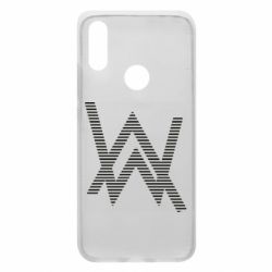 Чехол для Xiaomi Redmi 7 Alan Walker logo stripes - PrintSalon