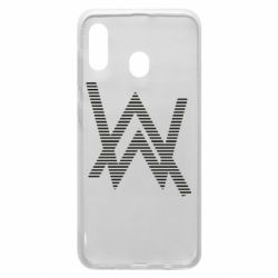 Чехол для Samsung A20 Alan Walker logo stripes - PrintSalon