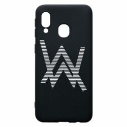 Чехол для Samsung A40 Alan Walker logo stripes - PrintSalon