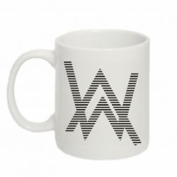 Чашка 320ml Alan Walker logo stripes - PrintSalon