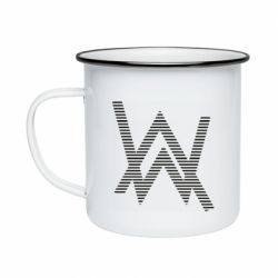 Кружка эмалированная Alan Walker logo stripes - PrintSalon