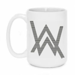Чашка 420ml Alan Walker logo stripes - PrintSalon