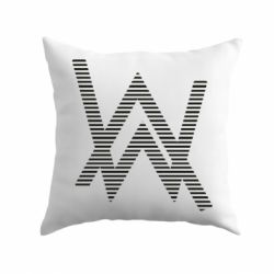 Подушка Alan Walker logo stripes - PrintSalon