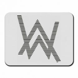 Коврик для мыши Alan Walker logo stripes