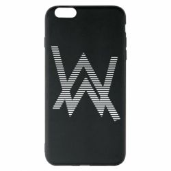 Чехол для iPhone 6 Plus/6S Plus Alan Walker logo stripes - PrintSalon