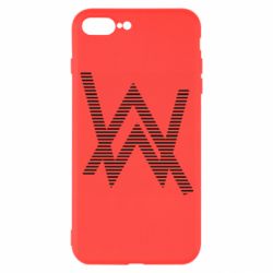 Чехол для iPhone 7 Plus Alan Walker logo stripes - PrintSalon