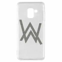 Чехол для Samsung A8 2018 Alan Walker logo stripes - PrintSalon