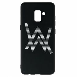 Чехол для Samsung A8+ 2018 Alan Walker logo stripes - PrintSalon