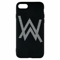 Чехол для iPhone 8 Alan Walker logo stripes - PrintSalon