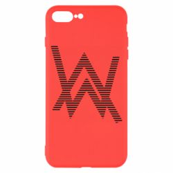 Чехол для iPhone 8 Plus Alan Walker logo stripes