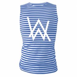 Майка-тельняшка Alan Walker logo - PrintSalon