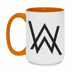 Чашка двухцветная 420ml Alan Walker logo - PrintSalon