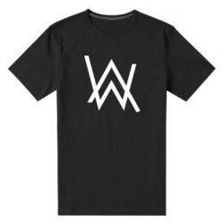 Мужская футболка премиум Alan Walker logo - PrintSalon