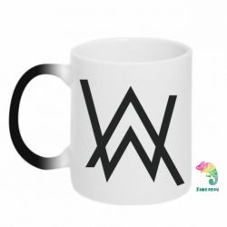 Чашка-хамелеон Alan Walker logo - PrintSalon