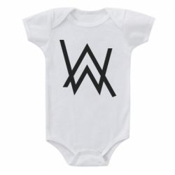Детский бодик Alan Walker logo - PrintSalon