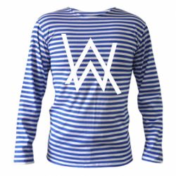 Тельняшка с длинным рукавом Alan Walker logo - PrintSalon