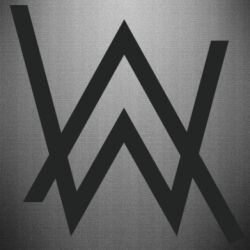 Наклейка Alan Walker logo - PrintSalon