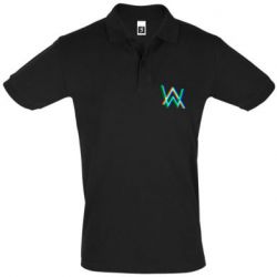 Мужское поло Alan Walker multicolored logo - PrintSalon