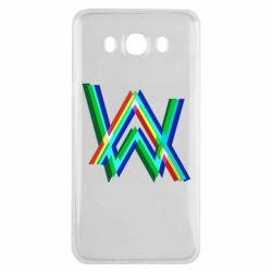 Чехол для Samsung J7 2016 Alan Walker multicolored logo - PrintSalon