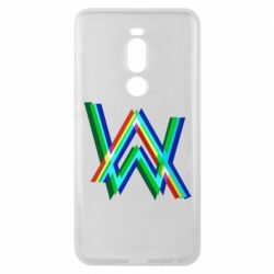 Чехол для Meizu Note 8 Alan Walker multicolored logo - PrintSalon