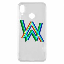 Чехол для Huawei P Smart Plus 2018 Alan Walker multicolored logo - PrintSalon