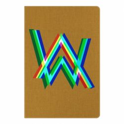Блокнот с принто Alan Walker multicolored logo - PrintSalon