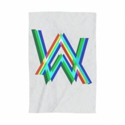 Полотенце с принтом Alan Walker multicolored logo - PrintSalon