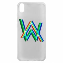Чехол для Xiaomi Redmi 7A Alan Walker multicolored logo - PrintSalon