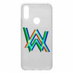 Чехол для Xiaomi Redmi 7 Alan Walker multicolored logo - PrintSalon