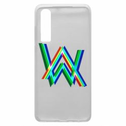 Чехол для Huawei P30 Alan Walker multicolored logo - PrintSalon