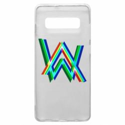Чехол для Samsung S10+ Alan Walker multicolored logo - PrintSalon