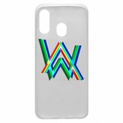 Чехол для Samsung A40 Alan Walker multicolored logo - PrintSalon