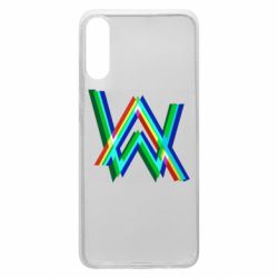 Чехол для Samsung A70 Alan Walker multicolored logo - PrintSalon