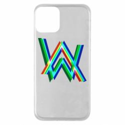 Чехол для iPhone 11 Alan Walker multicolored logo - PrintSalon