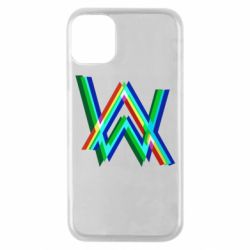 Чехол для iPhone 11 Pro Alan Walker multicolored logo - PrintSalon