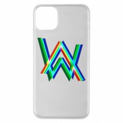 Чехол для iPhone 11 Pro Max Alan Walker multicolored logo - PrintSalon