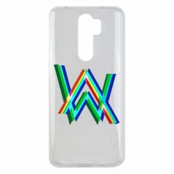 Чехол для Xiaomi Redmi Note 8 Pro Alan Walker multicolored logo - PrintSalon