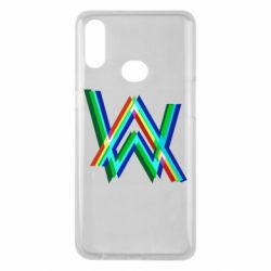 Чехол для Samsung A10s Alan Walker multicolored logo - PrintSalon