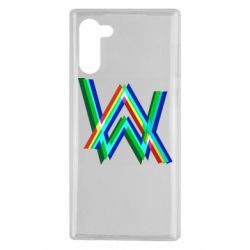 Чехол для Samsung Note 10 Alan Walker multicolored logo - PrintSalon
