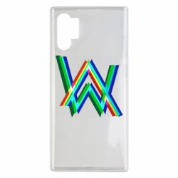 Чехол для Samsung Note 10 Plus Alan Walker multicolored logo - PrintSalon
