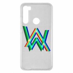 Чехол для Xiaomi Redmi Note 8 Alan Walker multicolored logo - PrintSalon