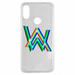 Чехол для Xiaomi Redmi Note 7 Alan Walker multicolored logo - PrintSalon