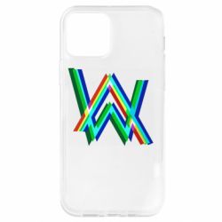 Чехол для iPhone 12 Alan Walker multicolored logo - PrintSalon