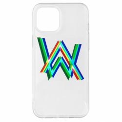 Чехол для iPhone 12 Pro Max Alan Walker multicolored logo - PrintSalon