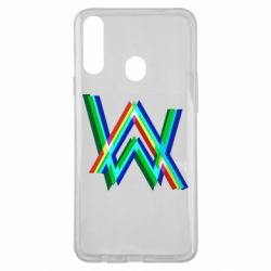 Чехол для Samsung A20s Alan Walker multicolored logo - PrintSalon