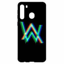 Чехол для Samsung A21 Alan Walker multicolored logo - PrintSalon