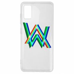 Чехол для Samsung A41 Alan Walker multicolored logo - PrintSalon