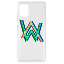 Чехол для Samsung A51 Alan Walker multicolored logo - PrintSalon